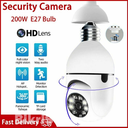 Wifi IP Camera Light Bulb 360° Full Colour Spy Cam